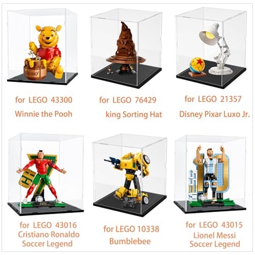 ESTUCHE DE EXHIBICIÓN DE ACRÍLICO GRUESO Y TRANSPARENTE PARA LEGO 76429 SOMBRERO SELECCIONADOR PARLANTE 10338 31152 43270 43238 - 3