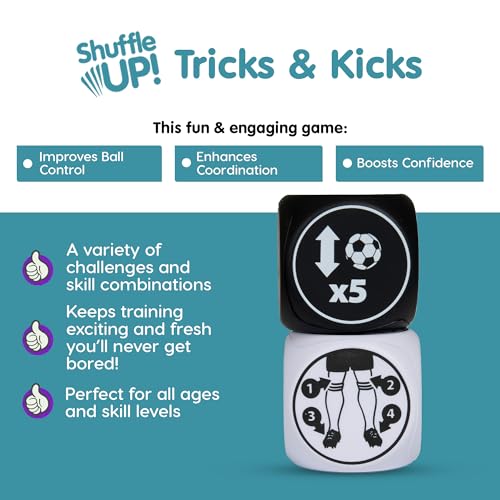 SHUFFLE UP TRICKS KICKS JUEGO DE DADOS DE FÚTBOL DADOS DE ENTRENAMIENTO DE HABILIDADES DESAFIANTES PARA FÚTBOL JUEGOS DE FÚTBOL - 4