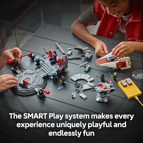 LEGO STAR WARS SMART PLAY DUELO EN LA SALA DEL TRONO Y JUGUETE DE CONSTRUCCIÓN INTERACTIVO AWING SET TODO EN UNO REACCIONA - 6