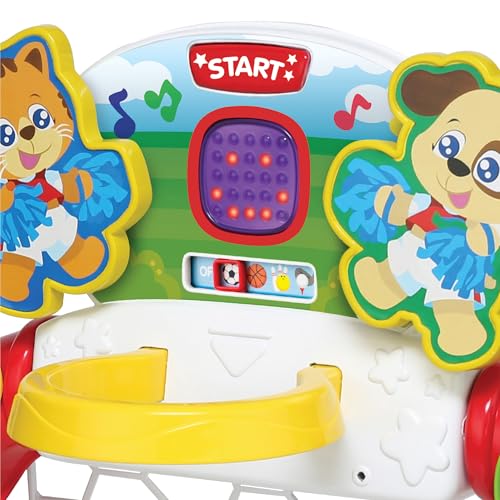 WINFUN CENTRO DEPORTIVO 4 EN 1 4 MODOS FÚTBOL BALONCESTO BOLOS Y GOLF PANTALLA LED JUGUETE INTERACTIVO TRANSFORMADOR NIÑOS - 3