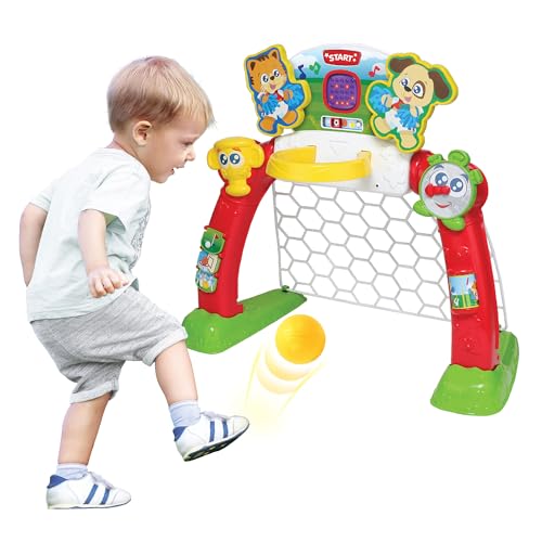 WINFUN CENTRO DEPORTIVO 4 EN 1 4 MODOS FÚTBOL BALONCESTO BOLOS Y GOLF PANTALLA LED JUGUETE INTERACTIVO TRANSFORMADOR NIÑOS - 5
