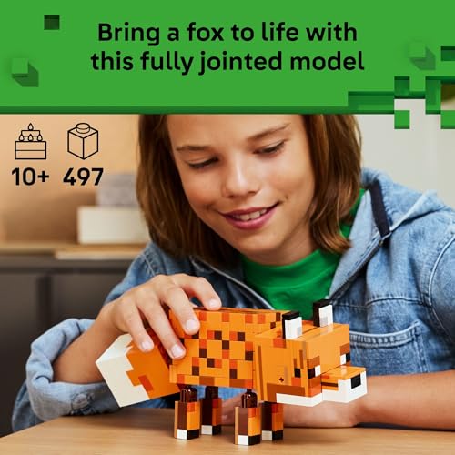 LEGO MINECRAFT THE FOX JUGUETE DE CONSTRUCCIÓN Y SIMULACIÓN PARA NIÑOS Y NIÑAS PERSONAJE DE VIDEOJUEGO POSABLE PARA NIÑOS - 2