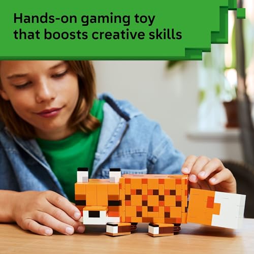 LEGO MINECRAFT THE FOX JUGUETE DE CONSTRUCCIÓN Y SIMULACIÓN PARA NIÑOS Y NIÑAS PERSONAJE DE VIDEOJUEGO POSABLE PARA NIÑOS - 4