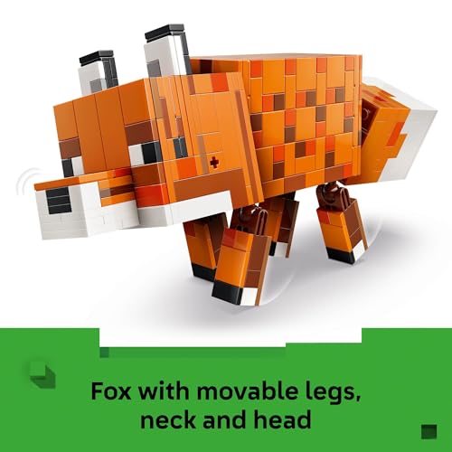 LEGO MINECRAFT THE FOX JUGUETE DE CONSTRUCCIÓN Y SIMULACIÓN PARA NIÑOS Y NIÑAS PERSONAJE DE VIDEOJUEGO POSABLE PARA NIÑOS - 5