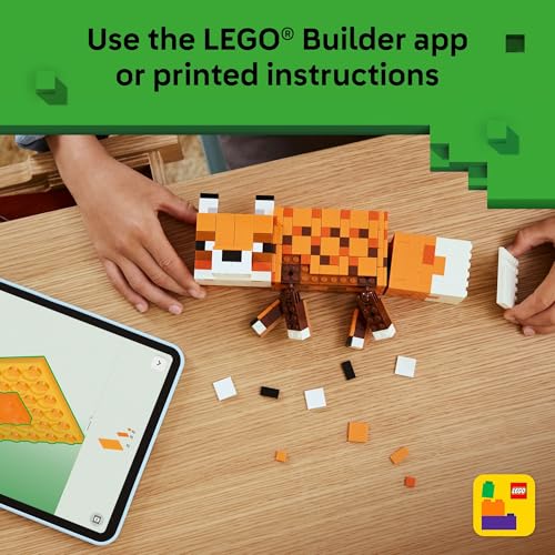 LEGO MINECRAFT THE FOX JUGUETE DE CONSTRUCCIÓN Y SIMULACIÓN PARA NIÑOS Y NIÑAS PERSONAJE DE VIDEOJUEGO POSABLE PARA NIÑOS - 6