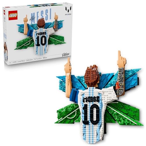 LEGO EDITIONS LIONEL MESSI CELEBRACIÓN JUEGO DE CONSTRUCCIÓN PARA NIÑOS Y NIÑAS A PARTIR DE 14 AÑOS REGALO DE FÚTBOL - 1