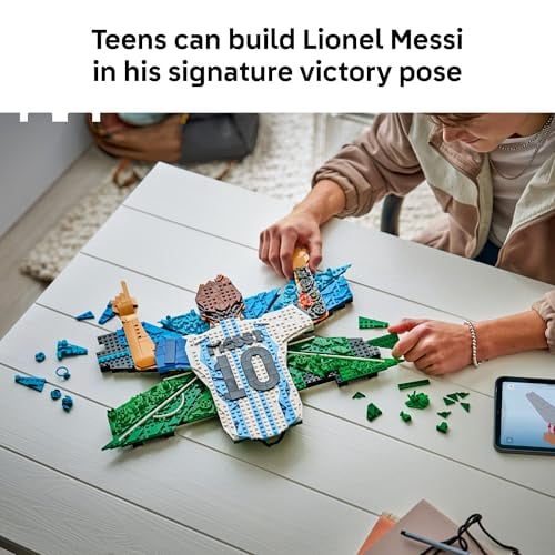 LEGO EDITIONS LIONEL MESSI CELEBRACIÓN JUEGO DE CONSTRUCCIÓN PARA NIÑOS Y NIÑAS A PARTIR DE 14 AÑOS REGALO DE FÚTBOL - 2