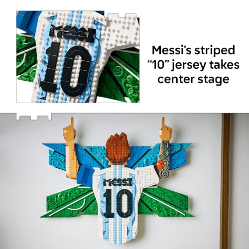 LEGO EDITIONS LIONEL MESSI CELEBRACIÓN JUEGO DE CONSTRUCCIÓN PARA NIÑOS Y NIÑAS A PARTIR DE 14 AÑOS REGALO DE FÚTBOL - 3