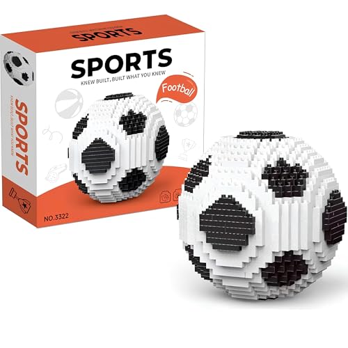 BLOQUES DE CONSTRUCCIÓN DE FÚTBOL 850 PIEZAS JUGUETE EDUCATIVO STEM PARA NIÑOS A PARTIR DE 8 AÑOS LADRILLOS DE FÚTBOL BLANCOS - 1