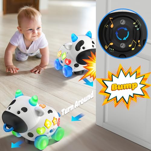 JUGUETES MUSICALES DE VACA PARA BEBÉS DE 61218 MESES JUGUETE EDUCATIVO DE APRENDIZAJE PARA GATEAR Y CAMINAR PARA NIÑOS DE 1 AÑO - 3