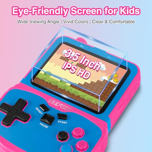CONSOLA DE JUEGOS PORTÁTIL PARA NIÑAS 220 JUEGOS RETRO INTEGRADOS PANTALLA HD IPS DE 35 PULGADAS MINI REPRODUCTOR DE VIDEOJUEGOS - 2