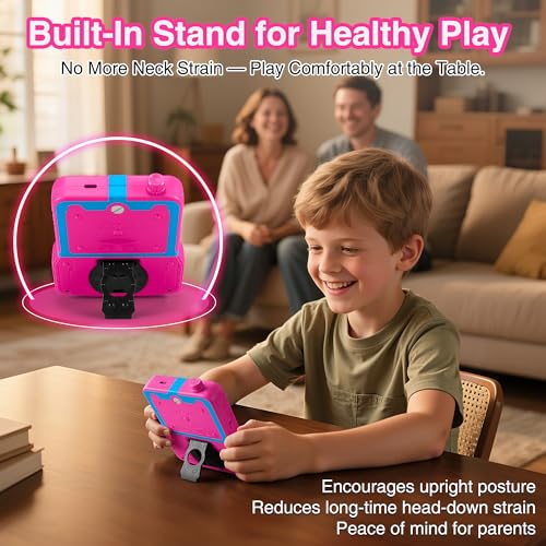 CONSOLA DE JUEGOS PORTÁTIL PARA NIÑAS 220 JUEGOS RETRO INTEGRADOS PANTALLA HD IPS DE 35 PULGADAS MINI REPRODUCTOR DE VIDEOJUEGOS - 4