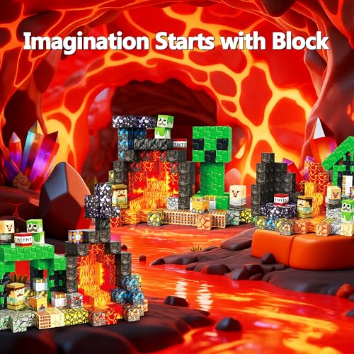 BLOQUES DE CONSTRUCCIÓN MAGNÉTICOS 200 UNIDADES JUGUETES STEM CUBOS MAGNÉTICOS EDUCATIVOS JUGUETES SENSORIALES DE APRENDIZAJE - 2