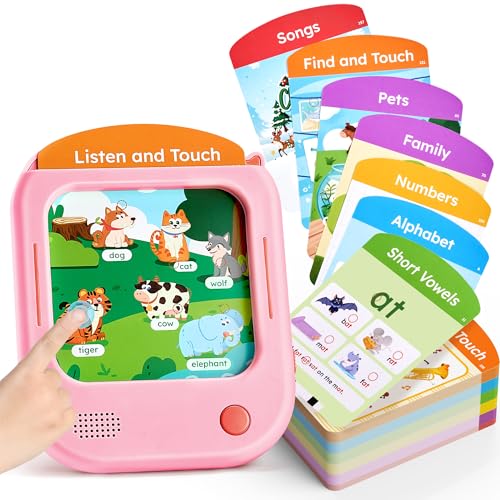 JOYCAT TABLETA DE APRENDIZAJE PARA NIÑOS TARJETAS FLASH HABLANTES FONÉTICAS APRENDE A LEER CON 156 PÁGINAS MÁS DE 40 TEMAS MÁS - 1