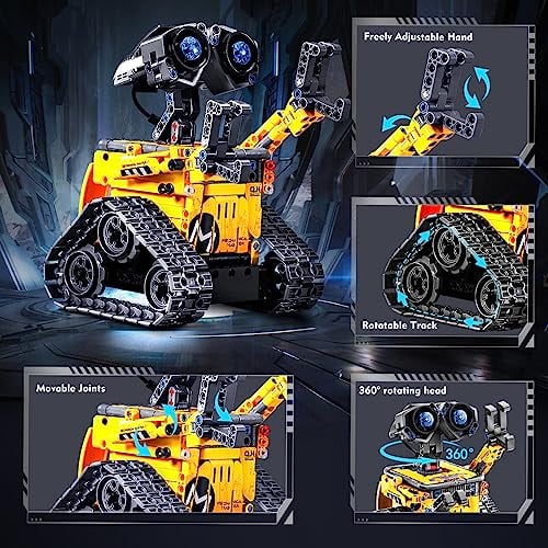 INSOON JUEGO DE JUGUETES DE ROBOT PARA NIÑOS JUEGO DE CONSTRUCCIÓN DE 520 PIEZAS APLICACIÓN Y CONTROL REMOTO KIT DE ROBÓTICA 5 - 3
