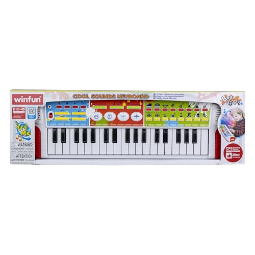 WINFUN COOL SOUNDS TECLADO ELÉCTRICO 8 SONIDOS DE INSTRUMENTOS GRABACIÓNPARADA DE REPRODUCCIÓN CANCIONES DE DEMOSTRACIÓN JUGUETE - 2