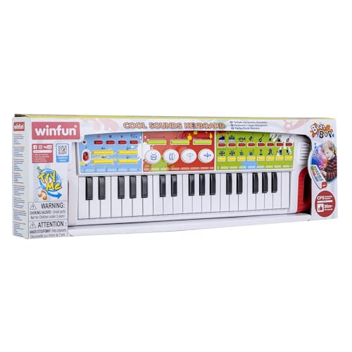 WINFUN COOL SOUNDS TECLADO ELÉCTRICO 8 SONIDOS DE INSTRUMENTOS GRABACIÓNPARADA DE REPRODUCCIÓN CANCIONES DE DEMOSTRACIÓN JUGUETE - 3