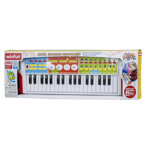 WINFUN COOL SOUNDS TECLADO ELÉCTRICO 8 SONIDOS DE INSTRUMENTOS GRABACIÓNPARADA DE REPRODUCCIÓN CANCIONES DE DEMOSTRACIÓN JUGUETE - 4