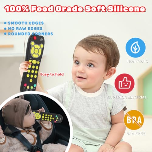 JUGUETE DE CONTROL REMOTO PARA BEBÉ JUGUETE DE CONTROL REMOTO DE TV REALISTA PARA NIÑOS PEQUEÑOS CON LUZ Y SONIDO JUGUETE - 3