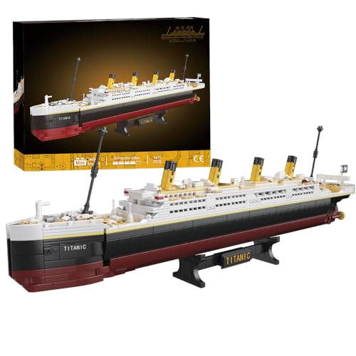 NETEHU TITANIC BOAT MODEL JUEGO DE BLOQUES DE CONSTRUCCIÓN DE 1465 PIEZAS MODELO DE CRUCERO DE LADRILLOS JUGUETES EDUCATIVOS - 1