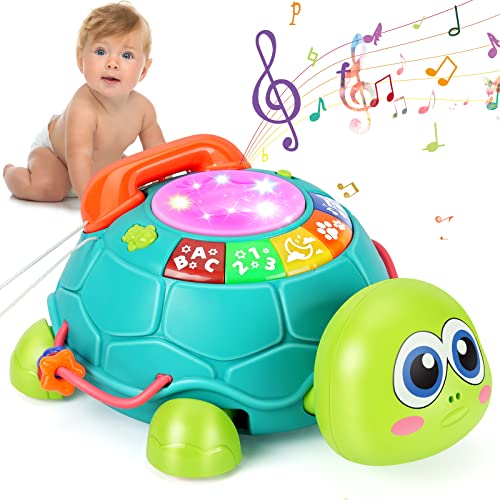 JUGUETES MUSICALES DE TORTUGA PARA BEBÉS DE 6 A 12 MESES JUGUETES MUSICALES CON LUZ PARA BEBÉS JUGUETES PARA EL TIEMPO - 1