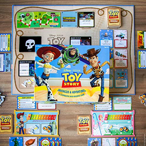 DISNEY PIXAR TOY STORY COOPERATIVE DECK BUILDING GAME JUEGO DE MESA FAMILIAR CON PERSONAJES Y OBRAS DE ARTE DE PELÍCULAS DE TOY - 3
