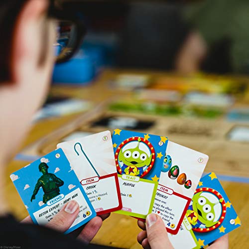 DISNEY PIXAR TOY STORY COOPERATIVE DECK BUILDING GAME JUEGO DE MESA FAMILIAR CON PERSONAJES Y OBRAS DE ARTE DE PELÍCULAS DE TOY - 4