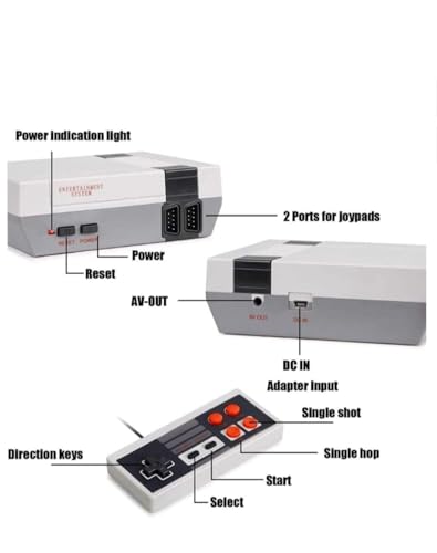 GAMENEXT CONSOLA DE JUEGO RETRO MINI CONSOLA DE VIDEO JUEGOS CLÁSICA AV INTEGRADA CON 620 JUEGOS MODO DE JUEGO PARA DOS - 4