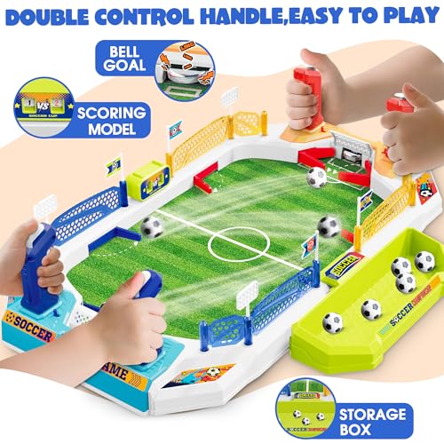MINI JUEGO DE MESA DE FÚTBOL PARA NIÑOS REGALOS DE FÚTBOL DE CUMPLEAÑOS Y NAVIDAD PARA NIÑOS DE 3 4 5 6 7 812 AÑOS JUGUETES - 3