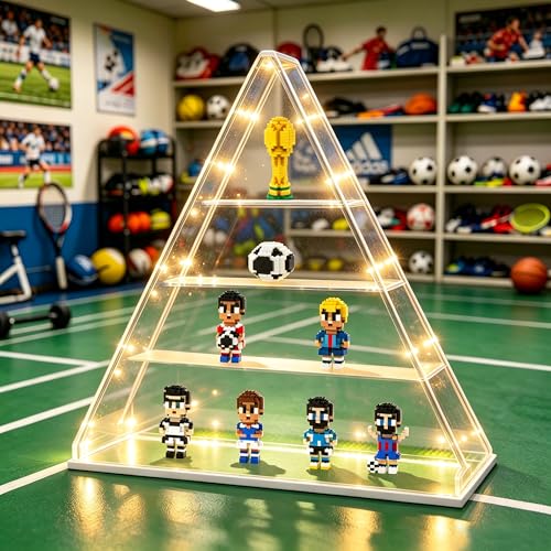 JUEGO DE 8 PIEZAS DE BLOQUES DE CONSTRUCCIÓN DE MINIFIGURAS DE BALÓN DE FÚTBOL COLECCIONISTA STEM LITTLE PEOPLE VIENE CON MODELO - 3
