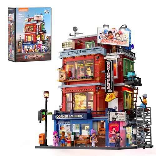 LUMIBRICKS STREET FUSION BOXING CLUB JUEGO DE LADRILLOS DE ILUMINACIÓN KIT DE COLECCIÓN DE JUEGO MODULAR PARA CIUDAD Y PUEBLO - 1