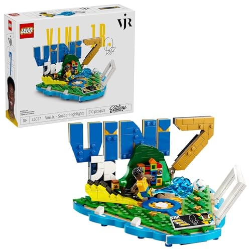 LEGO EDITIONS VINI JR JUEGO DE CONSTRUCCIÓN PARA NIÑOS Y NIÑAS A PARTIR DE 10 AÑOS REGALO DE FÚTBOL COLECCIONABLE CON PLACA - 1