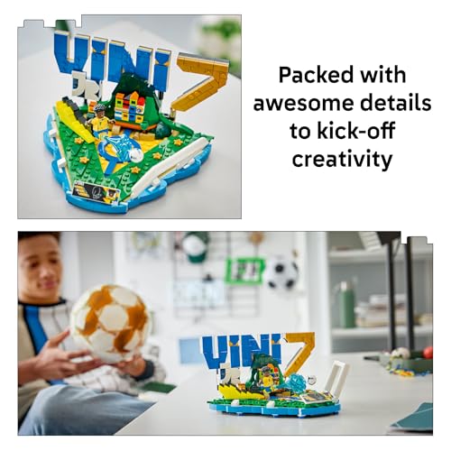 LEGO EDITIONS VINI JR JUEGO DE CONSTRUCCIÓN PARA NIÑOS Y NIÑAS A PARTIR DE 10 AÑOS REGALO DE FÚTBOL COLECCIONABLE CON PLACA - 3