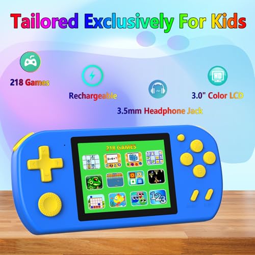 JUEGOS DE MANO PARA NIÑOS CON 218 JUEGOS DE VIDEO INCORPORADOS JUGUETES DE VIAJE PORTÁTILES PARA NIÑOS DE 4 A 13 AÑOS - 2