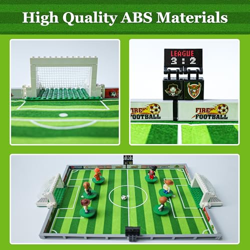 JUEGO DE BLOQUES DE CONSTRUCCIÓN DE CAMPO DE FÚTBOL COMPATIBLE CON LEGO DE FÚTBOL LADRILLOS DE CONSTRUCCIÓN DE JUGUETE - 2