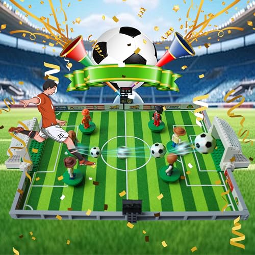 JUEGO DE BLOQUES DE CONSTRUCCIÓN DE CAMPO DE FÚTBOL COMPATIBLE CON LEGO DE FÚTBOL LADRILLOS DE CONSTRUCCIÓN DE JUGUETE - 4