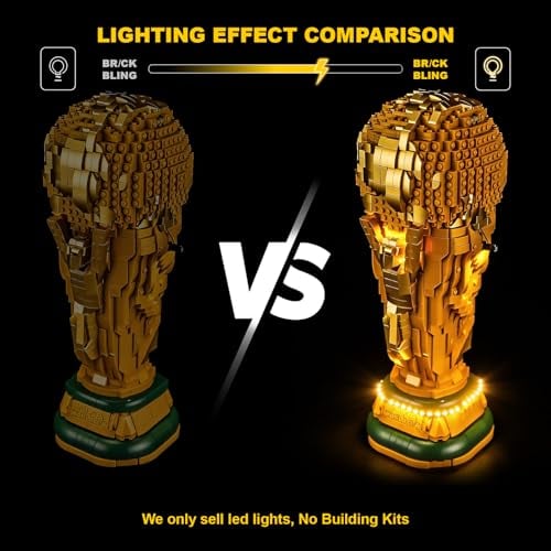VAODEST KIT DE ILUMINACIÓN LED PARA LEGO FIFA WORLD CUP OFFICIAL TROPHY 43020 LUCES DECORATIVAS CREATIVAS COMPATIBLES CON JUEGOS - 3