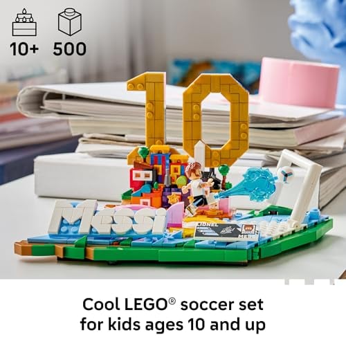 LEGO EDITIONS LIONEL MESSI JUEGO DE COLECCIONISTA JUGUETE DE CONSTRUCCIÓN PARA NIÑOS COLECCIONABLE DE FÚTBOL DECORACIÓN - 2