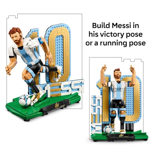 LEGO EDITIONS LIONEL MESSI JUEGO DE COLECCIONISTA JUGUETE DE CONSTRUCCIÓN PARA NIÑOS COLECCIONABLE DE FÚTBOL DECORACIÓN - 5