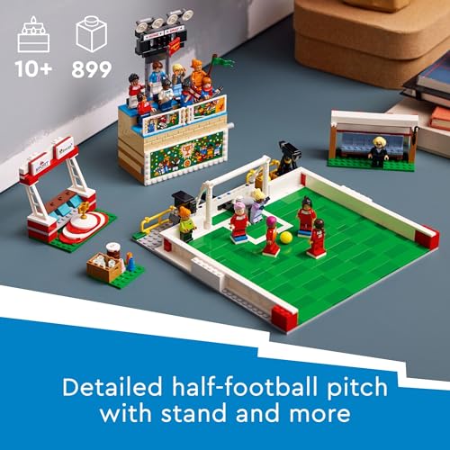 LEGO ICONS OF PLAY JUGUETE DE FÚTBOL SET DE CONSTRUCCIÓN DETALLADO PARA NIÑAS Y NIÑOS CON 15 MINIFIGURAS TAMBIÉN INCLUYE - 2