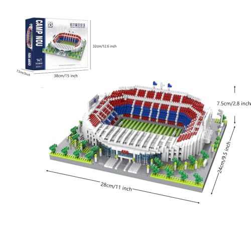 JUEGO DE 4200PIEZAS DE ESTADIO DE FÚTBOL DE BARCELONA CON BALÓN DE FÚTBOL MICRO BLOQUES DE CONSTRUCCIÓN QUE CREA UN CAMPO - 3