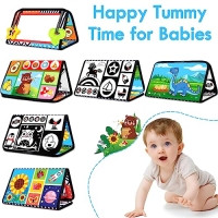 ABOOSAM JUGUETES DE ESPEJO PARA BEBÉS DE 0 A 6 A 12 MESES JUGUETES MONTESSORI PARA DESARROLLO CEREBRAL CON LIBRO DE TELA - 1