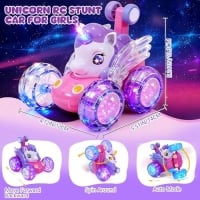 UNICORN TOYS AUTO RC PARA NIÑAS DE 4 A 6 AÑOS BONITO JUGUETE DE CONTROL REMOTO PARA PRINCIPIANTES TODO TERRENO DE ALTA VELOCIDAD - 1