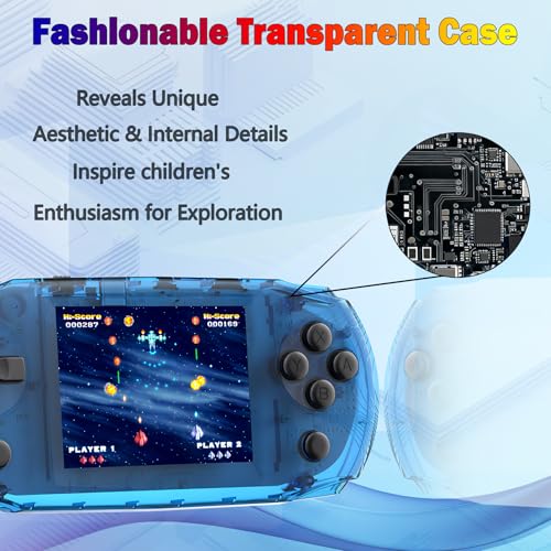 CONSOLA DE JUEGOS DE MANO PARA NIÑOS PRECARGADA CON 100 VIDEOJUEGOS RETRO SISTEMA DE JUEGOS PORTÁTIL CON BATERÍA RECARGABLE - 4