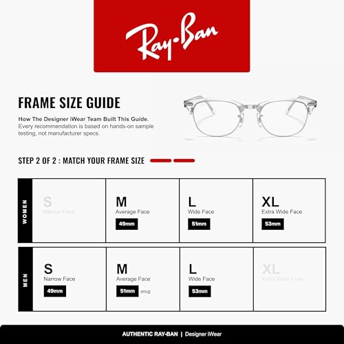 RAYBAN MARCOS CUADRADOS PARA GAFAS GRADUADAS RX5154 CLUBMASTER UNISEX PARA ADULTOS - 5