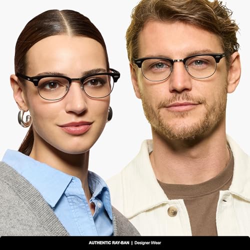 RAYBAN MARCOS CUADRADOS PARA GAFAS GRADUADAS RX5154 CLUBMASTER UNISEX PARA ADULTOS - 6