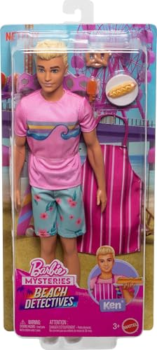BARBIE MISTERIOS MUÑECA KEN DETECTIVES DE PLAYA QUE LLEVA ATUENDO CARACTERÍSTICO REMOVIBLE CON ACCESORIOS PARA CONTAR HISTORIAS - 5