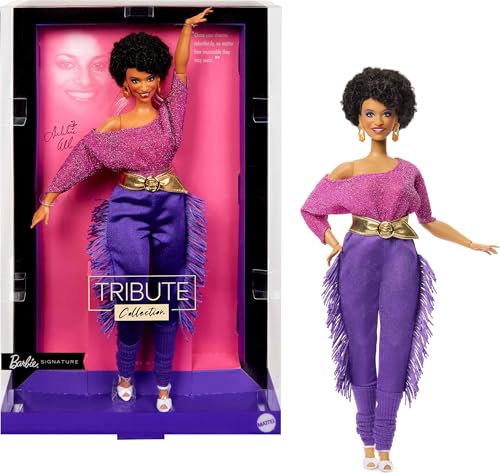 MUÑECA BARBIE SIGNATURE COLECCIÓN TRIBUTO A DEBBIE ALLEN MUÑECA ARTICULADA CON TOP SIN HOMBROS CINTURÓN DORADO Y PANTALONES - 1