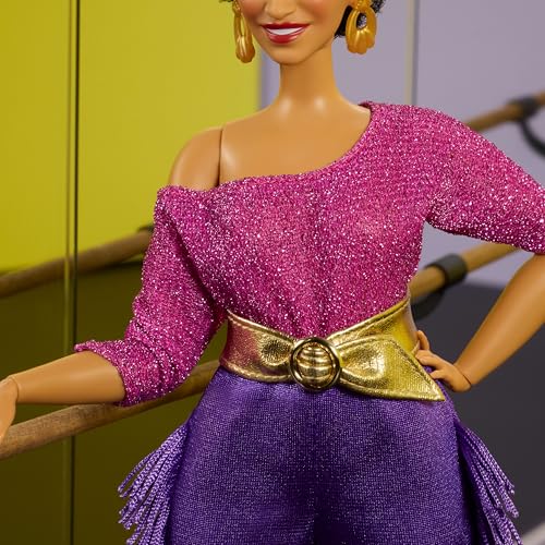 MUÑECA BARBIE SIGNATURE COLECCIÓN TRIBUTO A DEBBIE ALLEN MUÑECA ARTICULADA CON TOP SIN HOMBROS CINTURÓN DORADO Y PANTALONES - 3