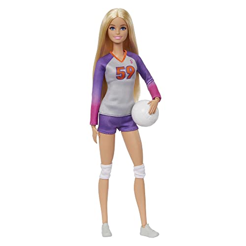 MUÑECA BARBIE Y ACCESORIOS MUÑECA DE VOLEIBOL PROFESIONAL DE BARBIE MADE TO MOVE CON UNIFORME Y PELOTA - 1